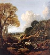 Thomas Gainsborough The Fallen Tree Sweden oil painting artist